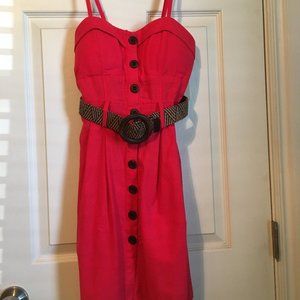 Dark Peach Small Summer Dress